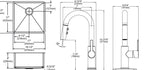 Elkay Tarja Crosstown® Calibre 18 Acero Inoxidable 18-1/2" x 18-1/2" x 9" de Un Tazón Bajo Cubierta (Kit con Llave Rejilla de Fondo y Drenaje) — vista de producto