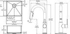 Elkay Tarja Crosstown® Calibre 18 Acero Inoxidable 18-1/2" x 18-1/2" x 9" de Un Tazón Bajo Cubierta (Kit con Llave y Drenaje) — vista de producto