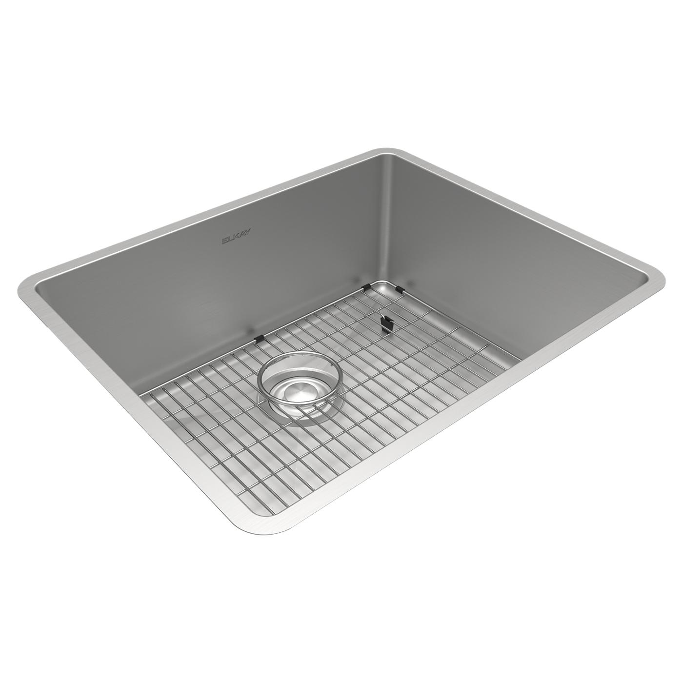 Elkay Tarja Crosstown® Calibre 18 Acero Inoxidable 22-1/2" x 18-1/2" x 9" de Un Tazón Bajo Cubierta (Kit) — vista de producto