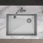 Elkay Tarja Crosstown® Calibre 18 Acero Inoxidable 25-1/2" x 18-1/2" x 9" de Un Tazón Bajo Cubierta — ambiente de cocina