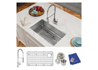 Elkay Tarja Crosstown® Calibre 18 Acero Inoxidable 31-1/2" x 18-1/2" x 9" de Un Tazón Bajo Cubierta (Kit) with Faucet — ambiente de cocina