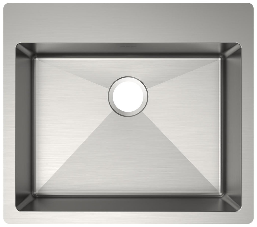 Elkay Tarja Crosstown® Calibre 18 Acero Inoxidable 25" x 22" x 6" de Un Tazón ADA de Doble Montaje — vista de producto