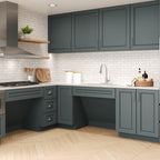 Elkay Tarja Crosstown® Calibre 18 Acero Inoxidable 33" x 22" x 6" de Dos Tazones Iguales ADA de Doble Montaje — ambiente de cocina
