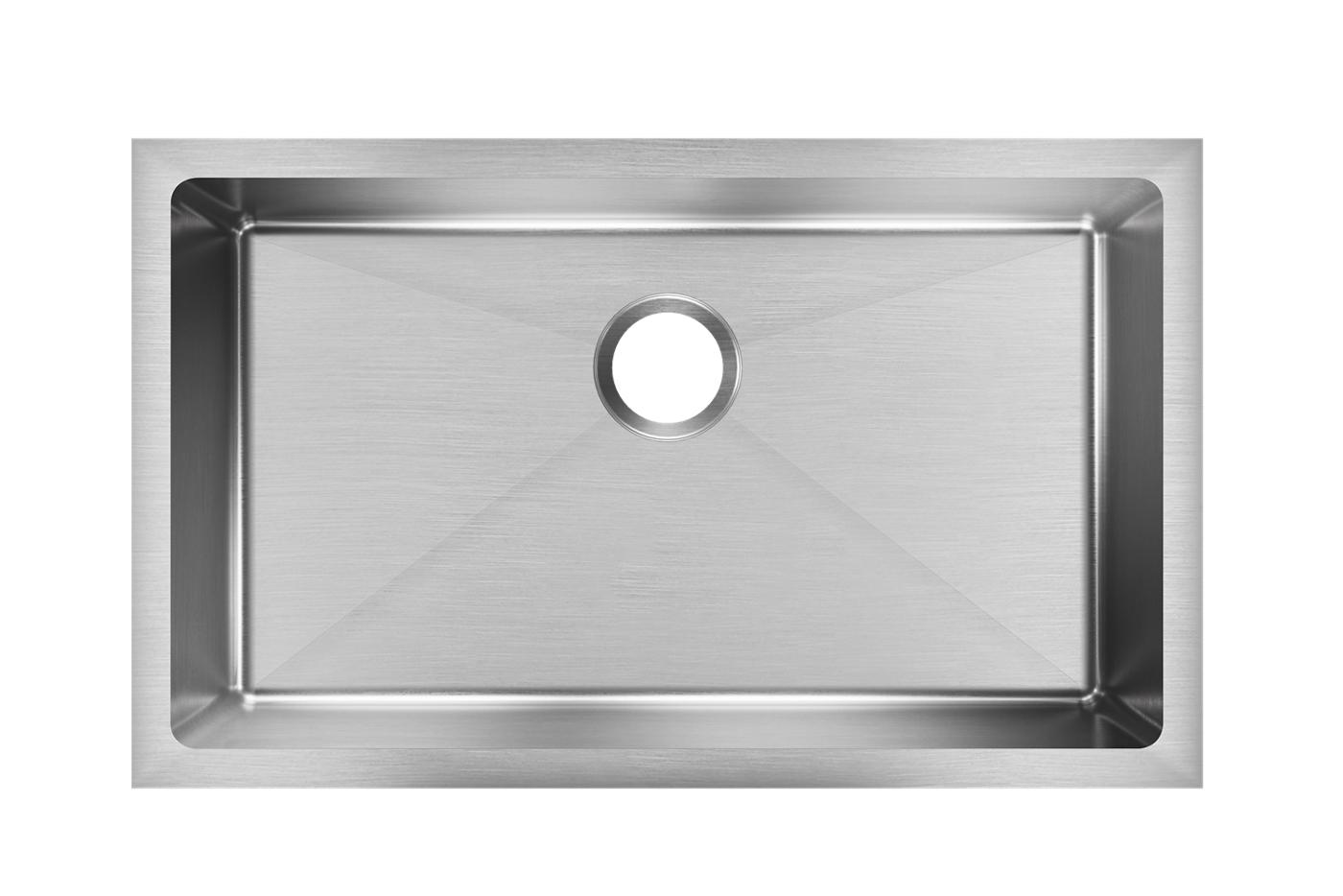 Elkay Tarja Crosstown® Calibre 16 Acero Inoxidable 30-1/2" x 18-1/2" x 8" de Un Tazón Bajo Cubierta — vista de producto