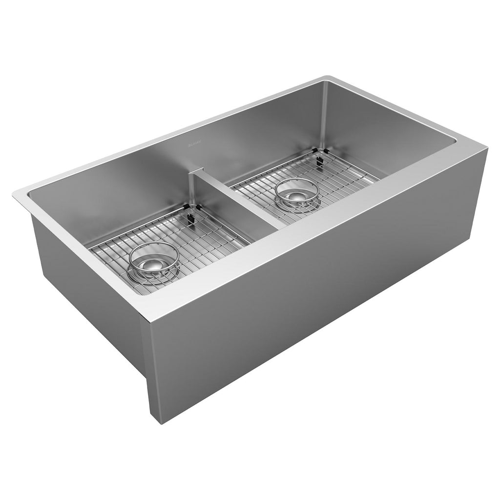 Elkay Tarja Crosstown® Calibre 16 Workstation Acero Inoxidable 31-1/2" x 18-1/2" x 9" de Dos Tazones Iguales (Kit con Aqua Divide) — vista de producto