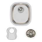 Elkay Tarja Lustertone® Classic Acero Inoxidable 14-1/4" x 15-3/4" x 5-15/16" de Un Tazón Bajo Cubierta (Kit) — ambiente de cocina