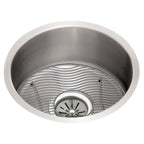 Elkay Tarja Lustertone® Classic Acero Inoxidable 14" x 18-1/2" x 7-7/8" de Un Tazón Bajo Cubierta (Kit) — vista de producto