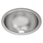 Elkay Tarja Asana® Acero Inoxidable 18-3/8" x 18-3/8" x 8" de Un Tazón Bajo Cubierta Bathroom with Overflow — vista de producto