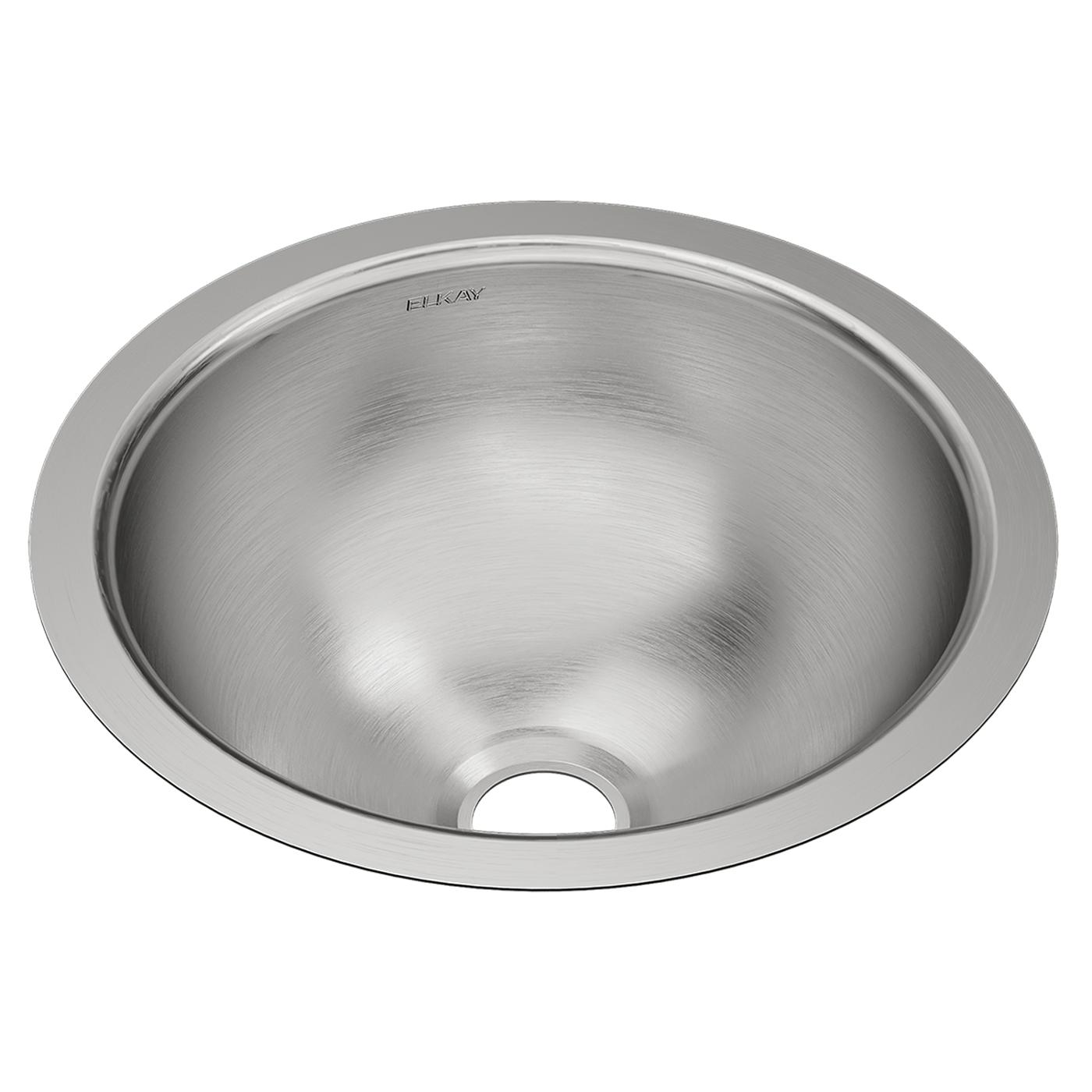 Elkay Tarja Asana® Acero Inoxidable 18-3/8" x 18-3/8" x 8" de Un Tazón Bajo Cubierta Bathroom with Overflow — vista de producto
