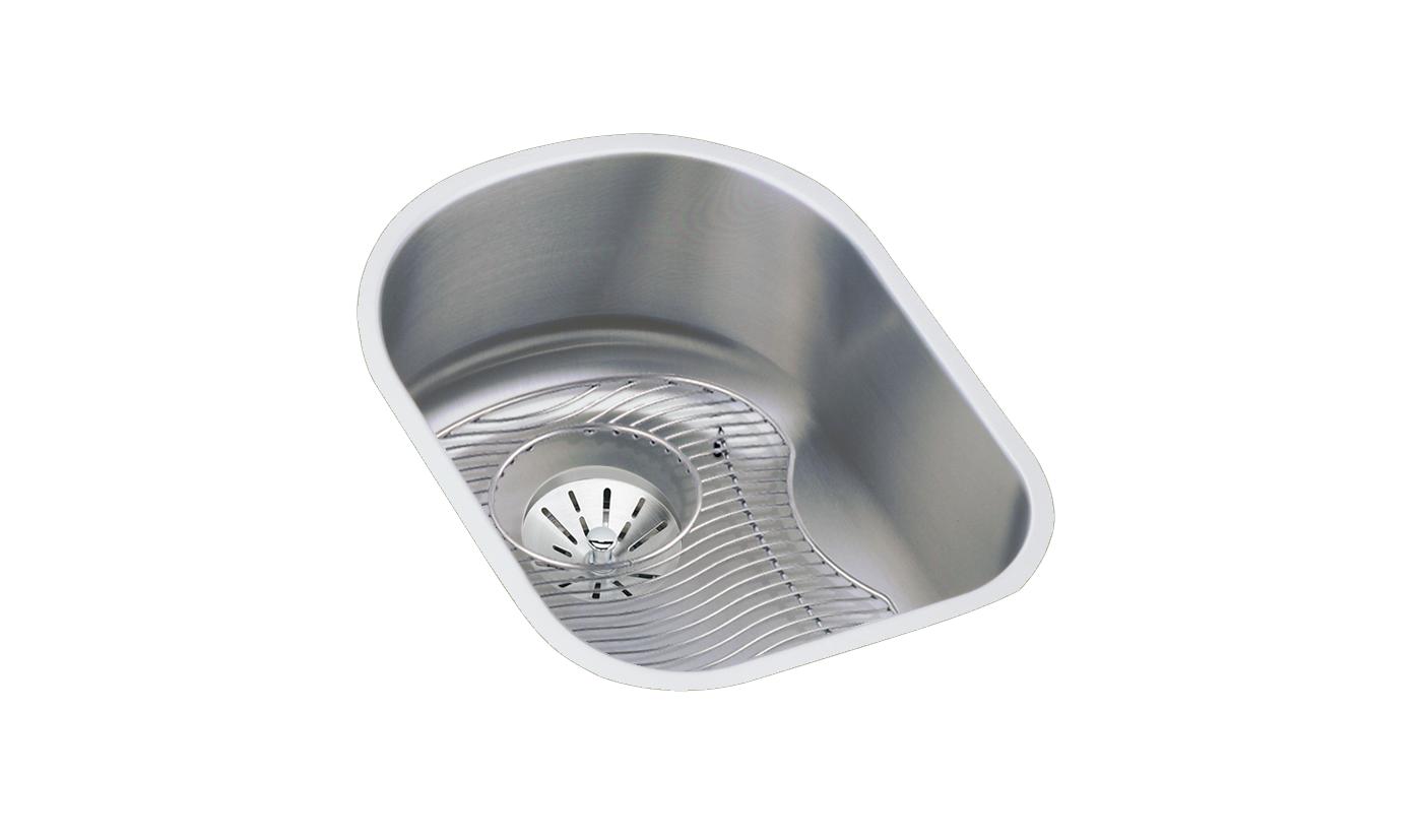 Elkay Tarja Lustertone® Classic Acero Inoxidable 14" x 17-1/2" x 7-1/2" de Un Tazón Bajo Cubierta (Kit) — vista de producto