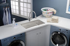 Elkay Tarja Lustertone® Classic Acero Inoxidable 21-1/2" x 18-1/2" x 12" de Un Tazón Bajo Cubierta — ambiente de cocina
