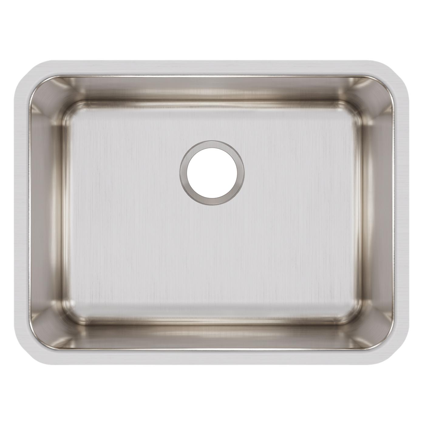 Elkay Tarja Lustertone® Classic Acero Inoxidable 23-1/2" x 18-1/4" x 7-1/2" de Un Tazón Bajo Cubierta — vista de producto