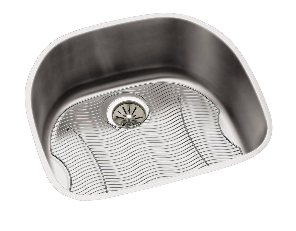 Elkay Tarja Lustertone® Classic Acero Inoxidable 23-5/8" x 21-1/4" x 7-1/2" de Un Tazón Bajo Cubierta with Perfect Drain® — vista de producto