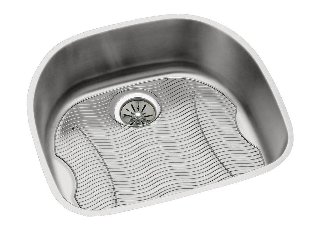 Elkay Tarja Lustertone® Classic Acero Inoxidable 23-5/8" x 21-1/4" x 7-1/2" de Un Tazón Bajo Cubierta (Kit) — vista de producto