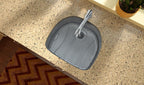 Elkay Tarja Lustertone® Classic Acero Inoxidable 23-5/8" x 21-1/4" x 7-1/2" de Un Tazón Bajo Cubierta with Perfect Drain® — ambiente de cocina