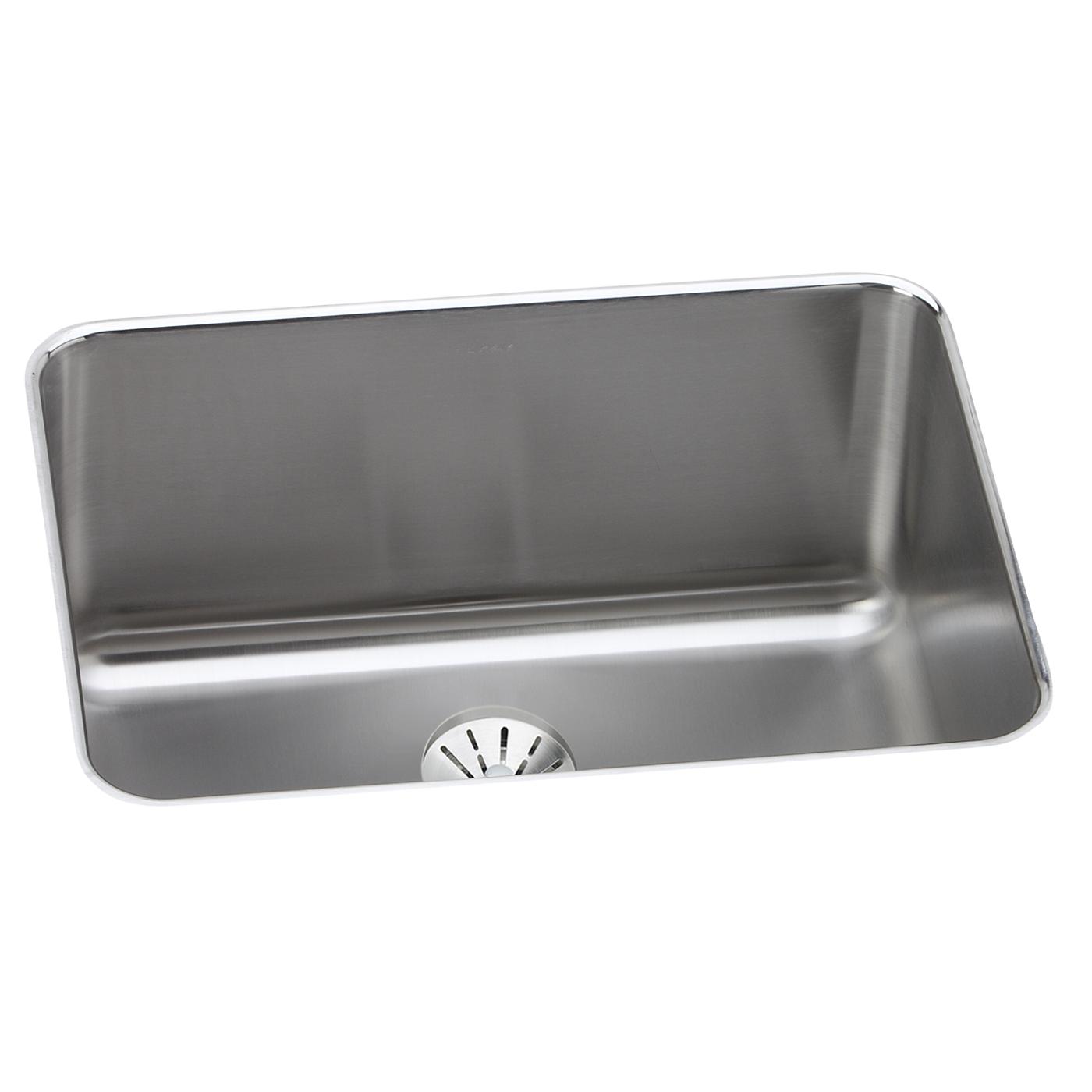 Elkay Tarja Lustertone® Classic Acero Inoxidable 25-1/2" x 19-1/4" x 10" de Un Tazón Bajo Cubierta with Right Drain — vista de producto