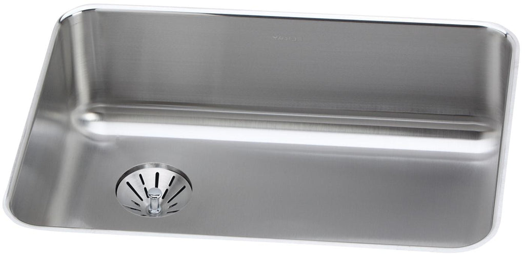 Elkay Tarja Lustertone® Classic Acero Inoxidable 25-1/2" x 19-1/4" x 8" de Un Tazón Bajo Cubierta with Left Perfect Drain® — vista de producto
