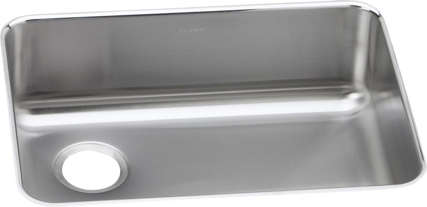 Elkay Tarja Lustertone® Classic Acero Inoxidable 25-1/2" x 19-1/4" x 8" de Un Tazón Bajo Cubierta with Right Drain — vista de producto