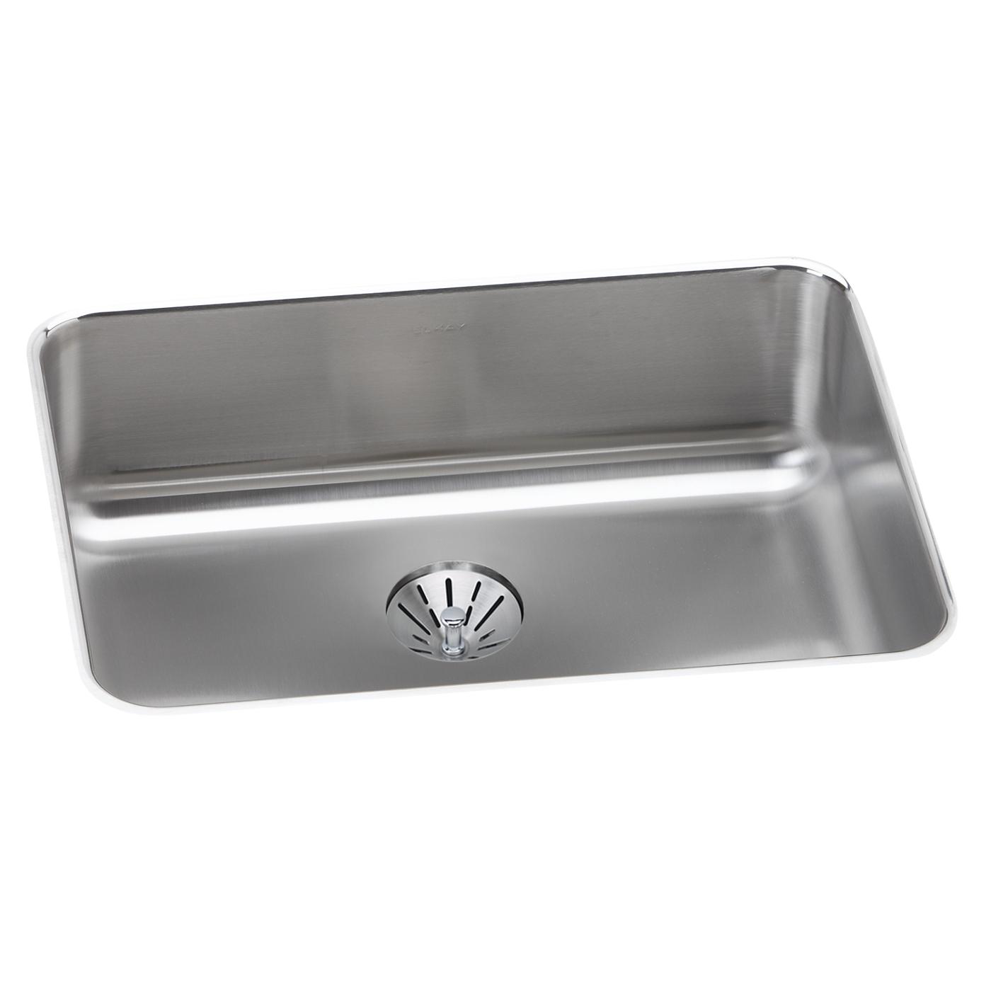 Elkay Tarja Lustertone® Classic Acero Inoxidable 25-1/2" x 19-1/4" x 8" de Un Tazón Bajo Cubierta — vista de producto