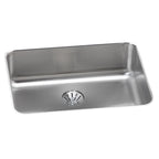 Elkay Tarja Lustertone® Classic Acero Inoxidable 25-1/2" x 19-1/4" x 8" de Un Tazón Bajo Cubierta with Left Perfect Drain® — vista de producto
