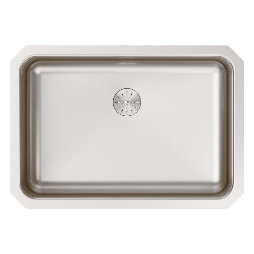 Elkay Tarja Lustertone® Classic Acero Inoxidable 26-1/2" x 18-1/2" x 10" de Un Tazón Bajo Cubierta with Perfect Drain® — vista de producto