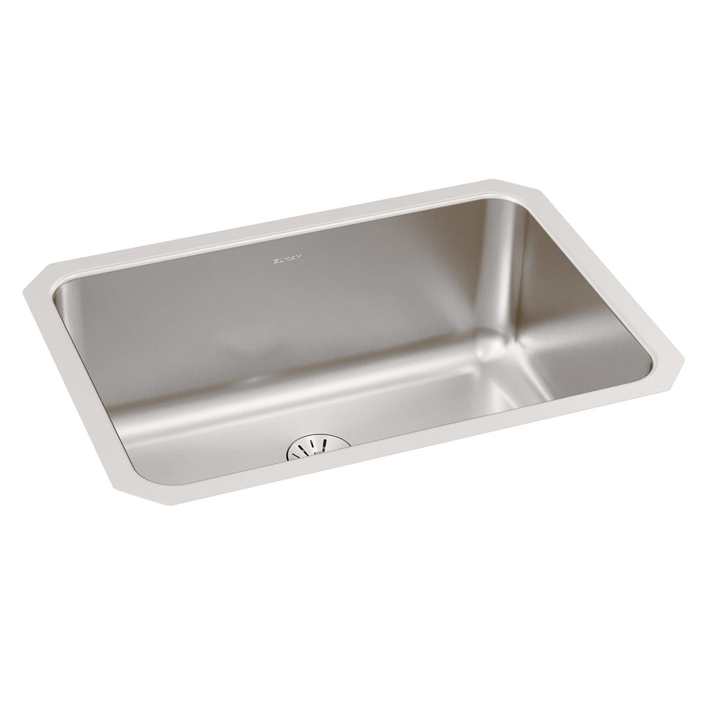 Elkay Tarja Lustertone® Classic Acero Inoxidable 26-1/2" x 18-1/2" x 8" de Un Tazón Bajo Cubierta with Perfect Drain® — vista de producto
