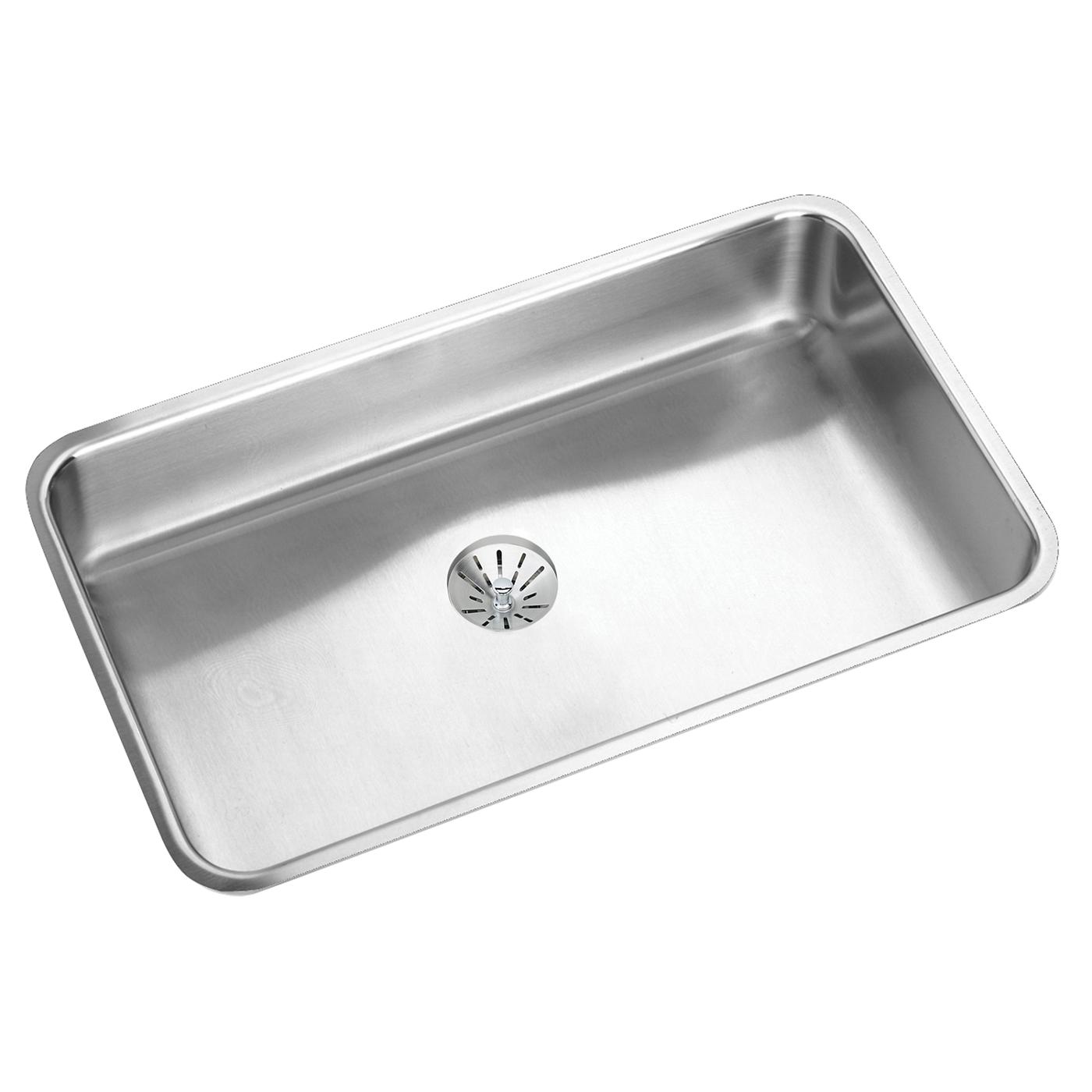Elkay Tarja Lustertone® Classic Acero Inoxidable 30-1/2" x 18-1/2" x 4-3/8" de Un Tazón ADA Bajo Cubierta — vista de producto