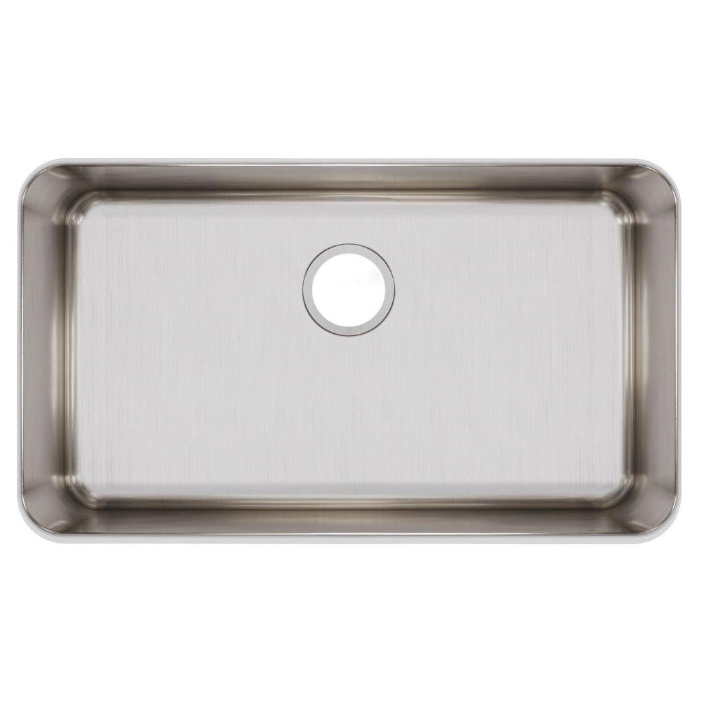 Elkay Tarja Lustertone® Classic Acero Inoxidable 30-1/2" x 18-1/2" x 7-1/2" de Un Tazón Bajo Cubierta — vista de producto