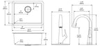 Elkay Tarja Lustertone Iconix® Calibre 18 Acero Inoxidable 32-1/2" x 19-1/2" x 9" de Un Tazón Bajo Cubierta (Kit con Llave Filtrada) — vista de producto