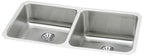 Elkay Tarja Lustertone® Classic Acero Inoxidable 30-3/4" x 18-1/2" x 10" de Dos Tazones Iguales Bajo Cubierta with Left Perfect Drain® — vista de producto