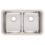 Elkay Tarja Lustertone® Classic Acero Inoxidable 30-3/4" x 18-1/2" x 10" de Dos Tazones Iguales Bajo Cubierta — vista de producto