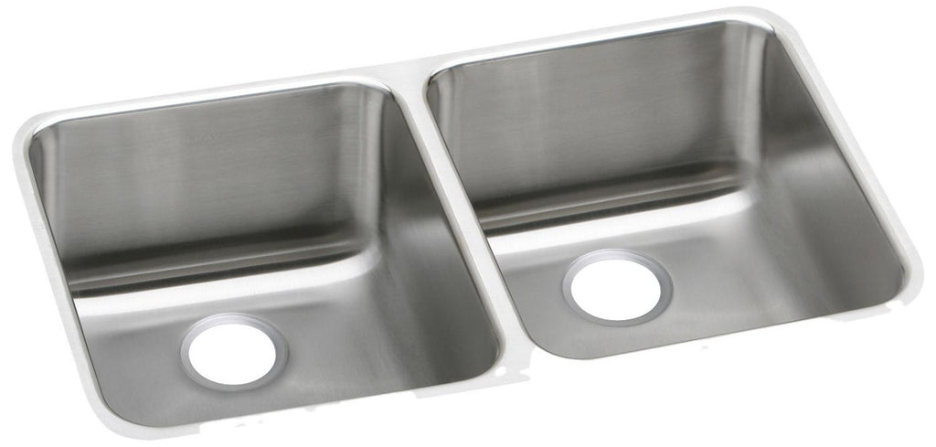 Elkay Tarja Lustertone® Classic Acero Inoxidable 30-3/4" x 18-1/2" x 10" de Dos Tazones Iguales Bajo Cubierta with Right Drain — vista de producto