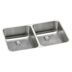 Elkay Tarja Lustertone® Classic Acero Inoxidable 30-3/4" x 18-1/2" x 5-3/8" de Dos Tazones Bajo Cubierta ADA con Perfect Drain® — vista de producto