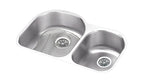 Elkay Tarja Lustertone® Classic Acero Inoxidable 31-1/4" x 20" x 7-1/2" Offset 60/40 de Dos Tazones Bajo Cubierta — vista de producto