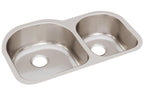 Elkay Tarja Lustertone® Classic Acero Inoxidable 31-1/4" x 20" x 7-1/2" Offset 60/40 de Dos Tazones Bajo Cubierta — vista de producto