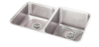 Elkay Tarja Lustertone® Classic Acero Inoxidable 31-1/4" x 20-1/2" x 9-7/8" de Dos Tazones Bajo Cubierta (Kit) with Left Perfect Drain® — vista de producto