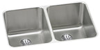 Elkay Tarja Lustertone® Classic Acero Inoxidable 31-1/4" x 20" x 7-7/8" de Dos Tazones Bajo Cubierta with Perfect Drain® — vista de producto