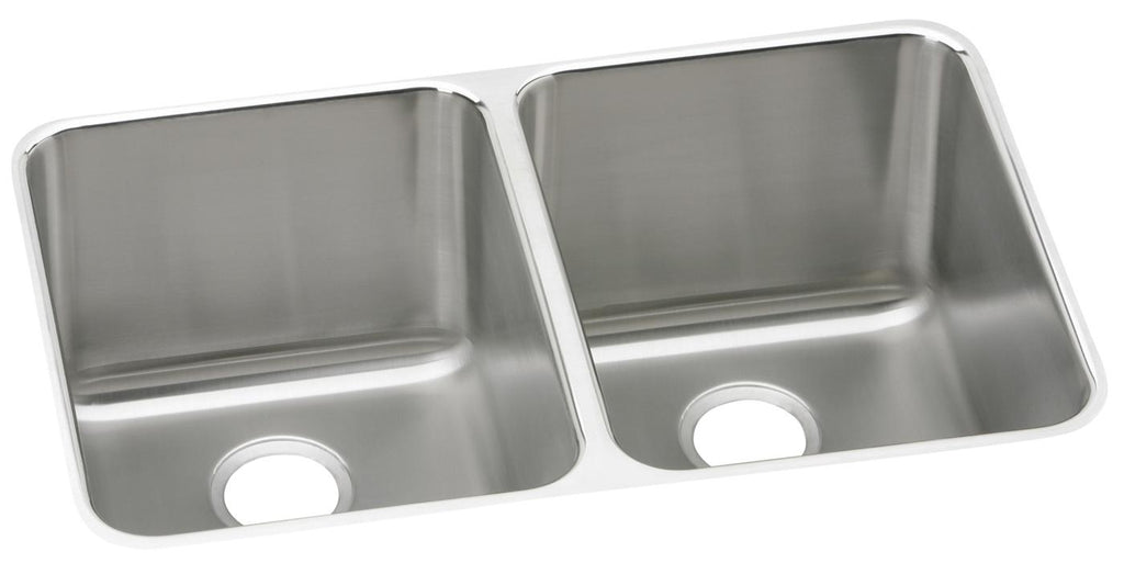 Elkay Tarja Lustertone® Classic Acero Inoxidable 31-1/4" x 20" x 7-7/8" de Dos Tazones Iguales Bajo Cubierta — vista de producto