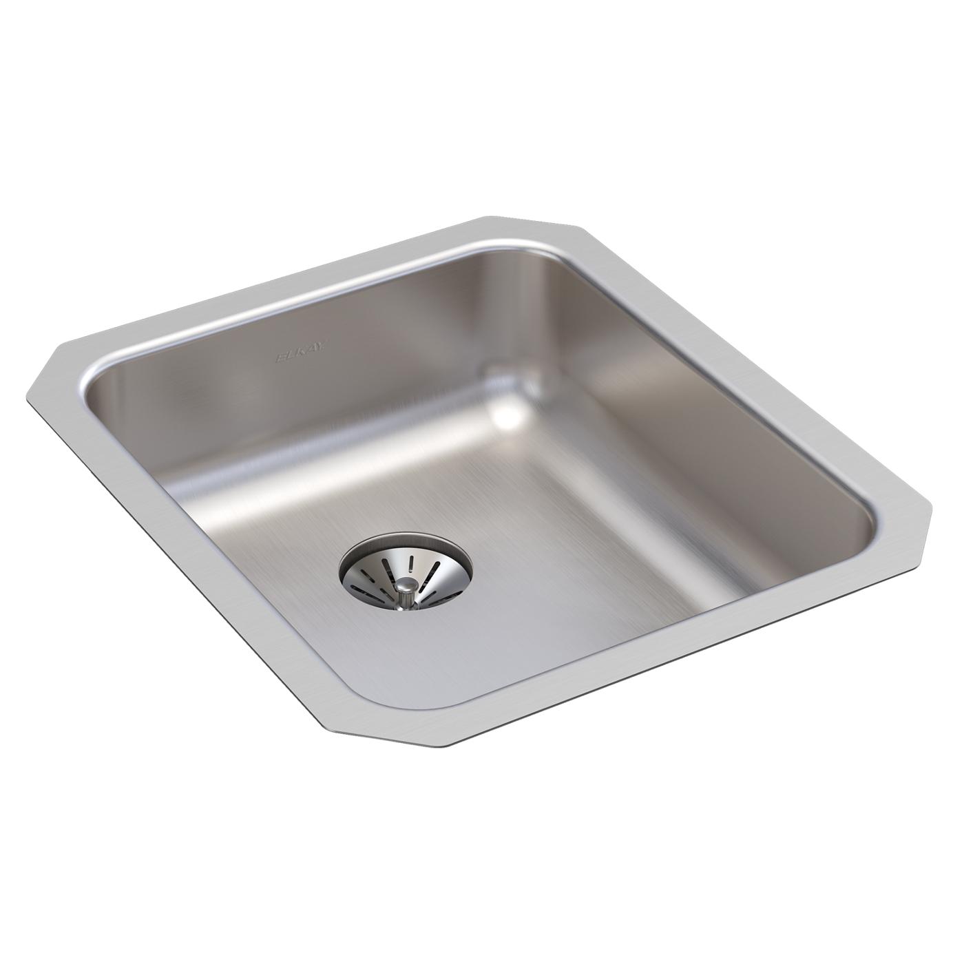 Elkay Tarja Lustertone® Classic Acero Inoxidable 16-1/2" x 20-1/2" x 5-3/8" de Un Tazón Bajo Cubierta ADA con Perfect Drain® — vista de producto