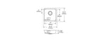 Elkay Tarja Lustertone® Classic Acero Inoxidable 16-1/2" x 16-1/2" x 4-3/8" de Un Tazón ADA Bajo Cubierta — vista de producto