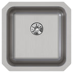 Elkay Tarja Lustertone® Classic Acero Inoxidable 16-1/2" x 16-1/2" x 5-3/8" de Un Tazón Bajo Cubierta ADA con Perfect Drain® — vista de producto