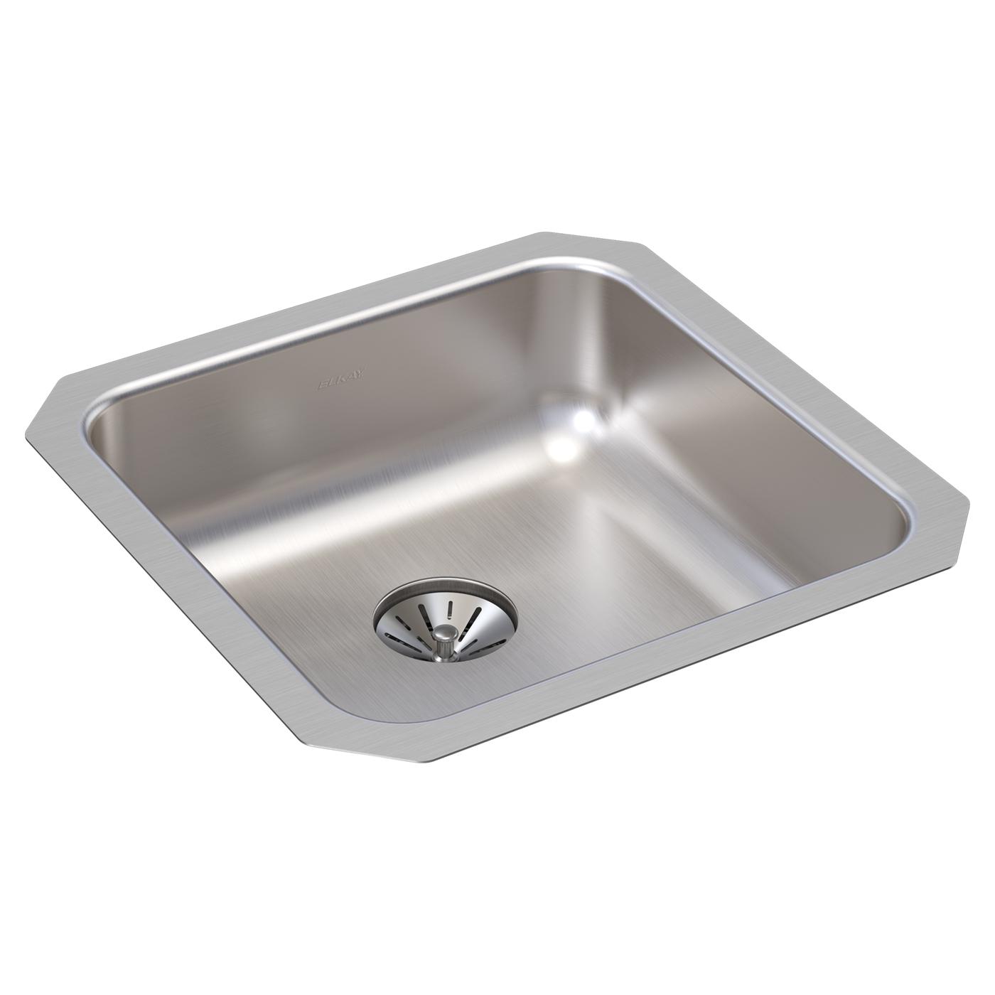 Elkay Tarja Lustertone® Classic Acero Inoxidable 14-1/2" x 14-1/2" x 5-3/8" de Un Tazón ADA Bajo Cubierta — vista de producto