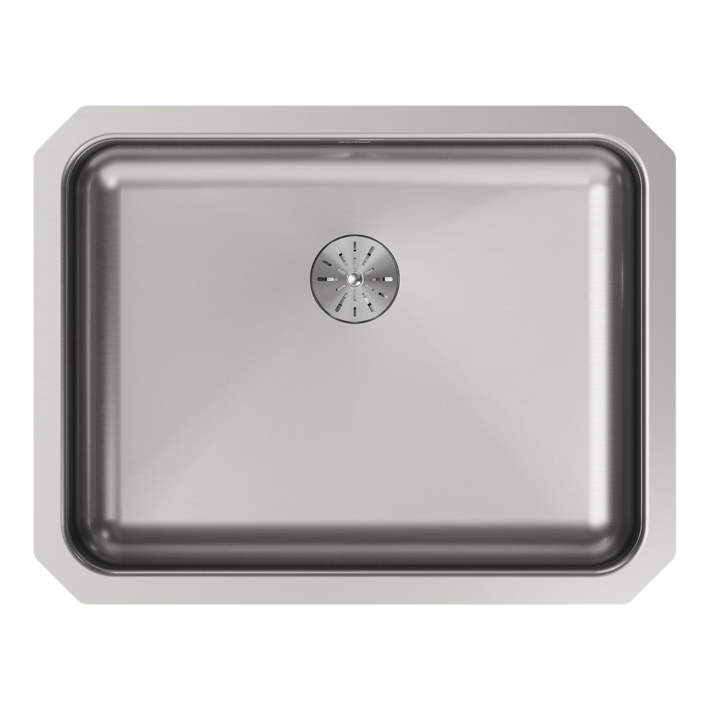 Elkay Tarja Lustertone® Classic Acero Inoxidable 23-1/2" x 18-1/4" x 4-3/8" de Un Tazón Bajo Cubierta ADA con Perfect Drain® — vista de producto