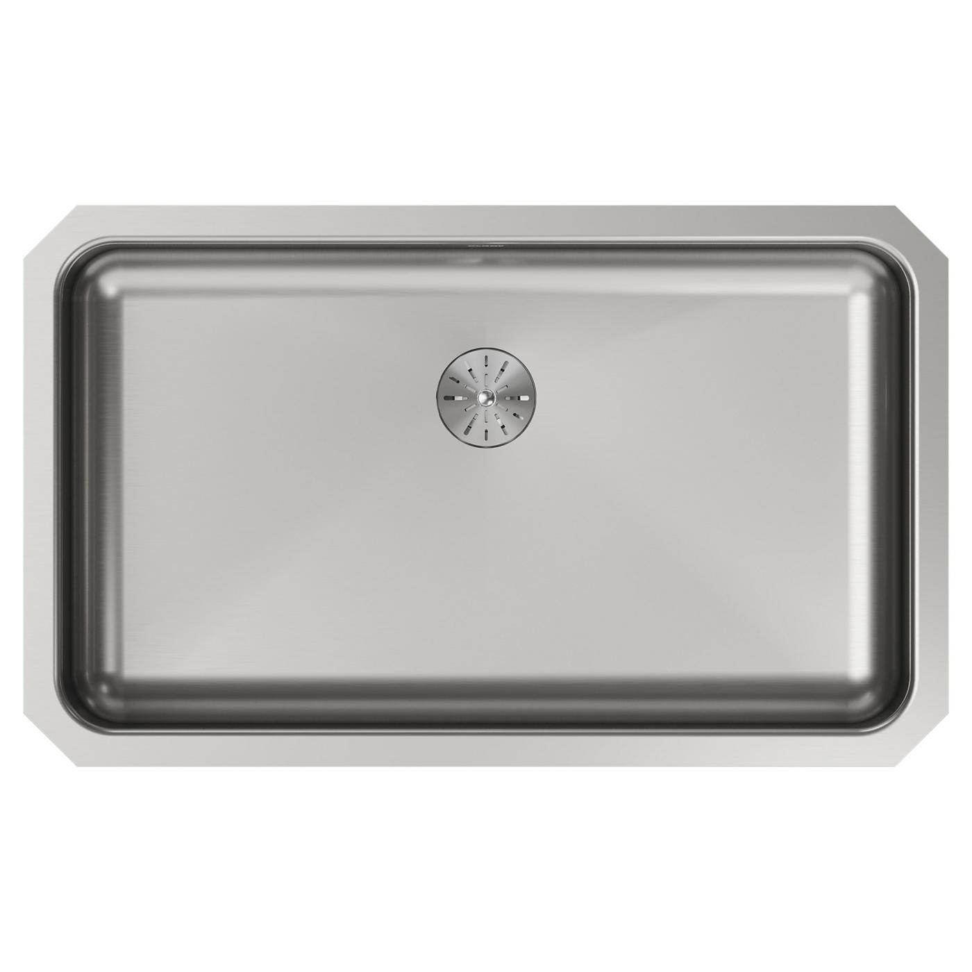 Elkay Tarja Lustertone® Classic Acero Inoxidable 30-1/2" x 18-1/2" x 5-3/8" de Un Tazón Bajo Cubierta ADA con Perfect Drain® — vista de producto