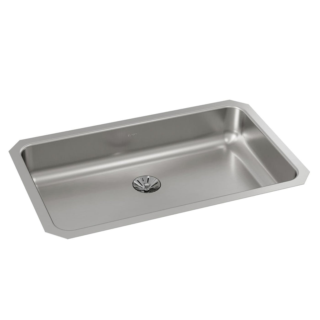 Elkay Tarja Lustertone® Classic Acero Inoxidable 30-1/2" x 18-1/2" x 7-1/2" de Un Tazón Bajo Cubierta with Perfect Drain® — vista de producto