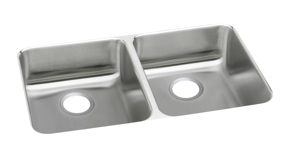 Elkay Tarja Lustertone® Classic Acero Inoxidable 35-3/4" x 18-1/2" x 4-7/8" de Dos Tazones Iguales ADA Bajo Cubierta — vista de producto