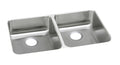Elkay Tarja Lustertone® Classic Acero Inoxidable 35-3/4" x 18-1/2" x 4-7/8" de Dos Tazones Iguales ADA Bajo Cubierta — vista de producto