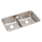 Elkay Tarja Lustertone® Classic Acero Inoxidable 31-3/4" x 16-1/2" x 7-1/2" de Dos Tazones Iguales Bajo Cubierta (Kit) — vista de producto