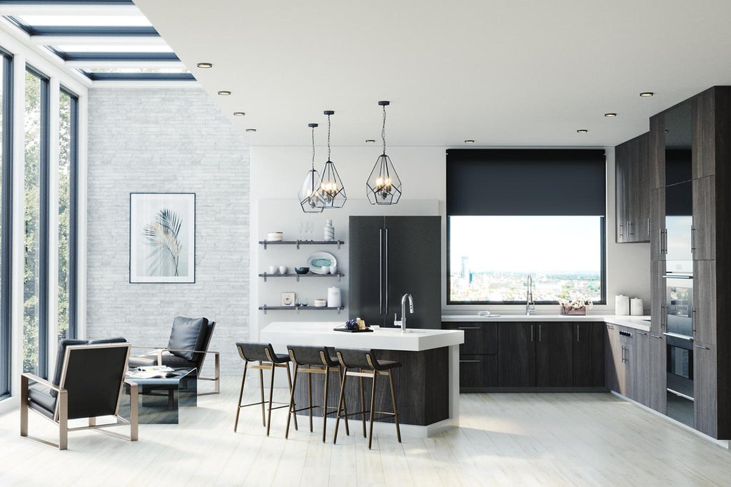 Elkay Tarja Lustertone Iconix® Calibre 16 Acero Inoxidable 16" x 18-1/2" x 8" de Un Tazón Bajo Cubierta with Perfect Drain® — ambiente de cocina