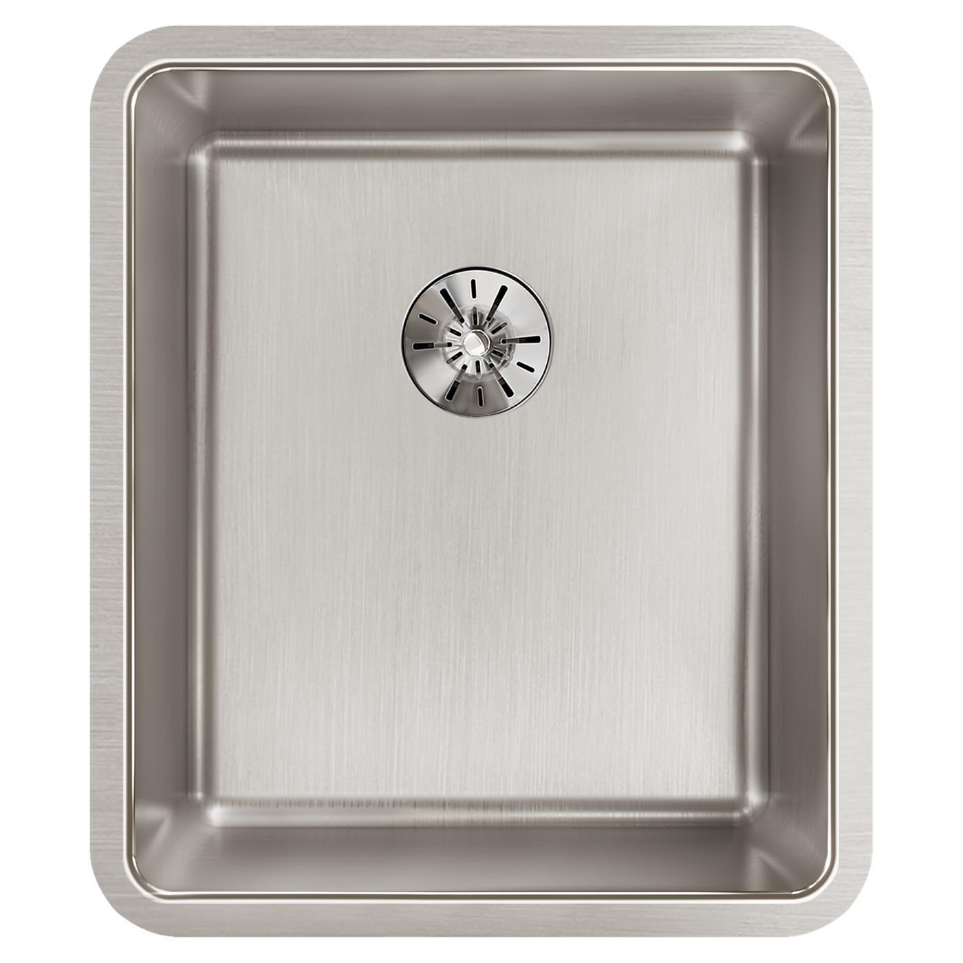 Elkay Tarja Lustertone Iconix® Calibre 16 Acero Inoxidable 16" x 18-1/2" x 8" de Un Tazón Bajo Cubierta with Perfect Drain® — vista de producto
